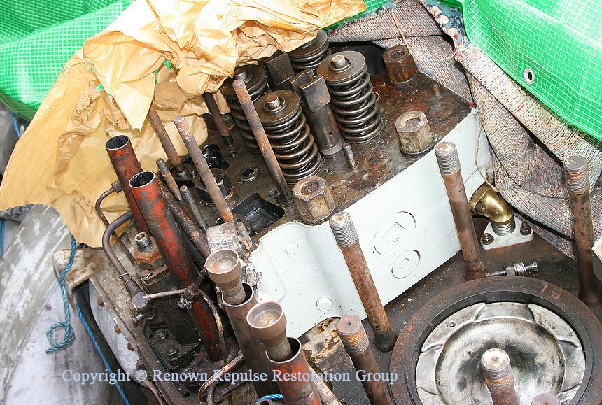 Cylinder head refitted to 50008 power unit