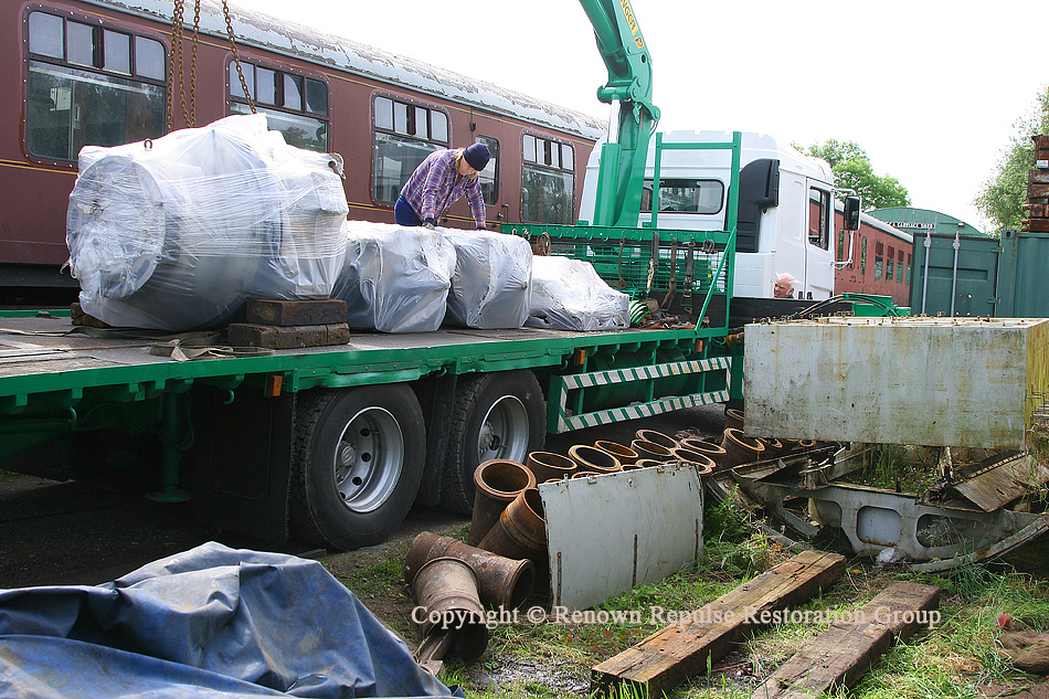 About to offload motors at Peak Rail