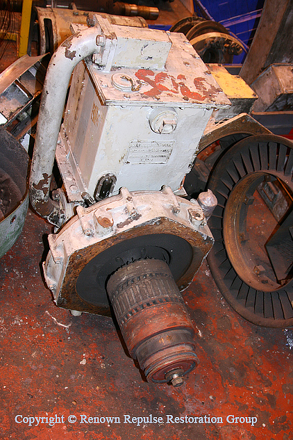 Class 37 exhauster armature at Bowers