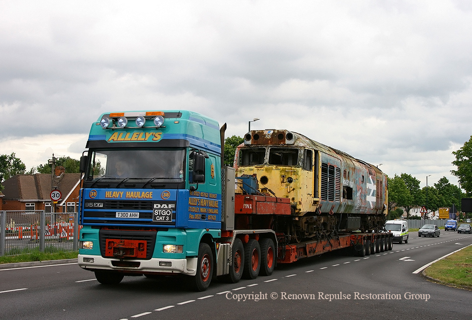 50040 leaving Coventry on the A45